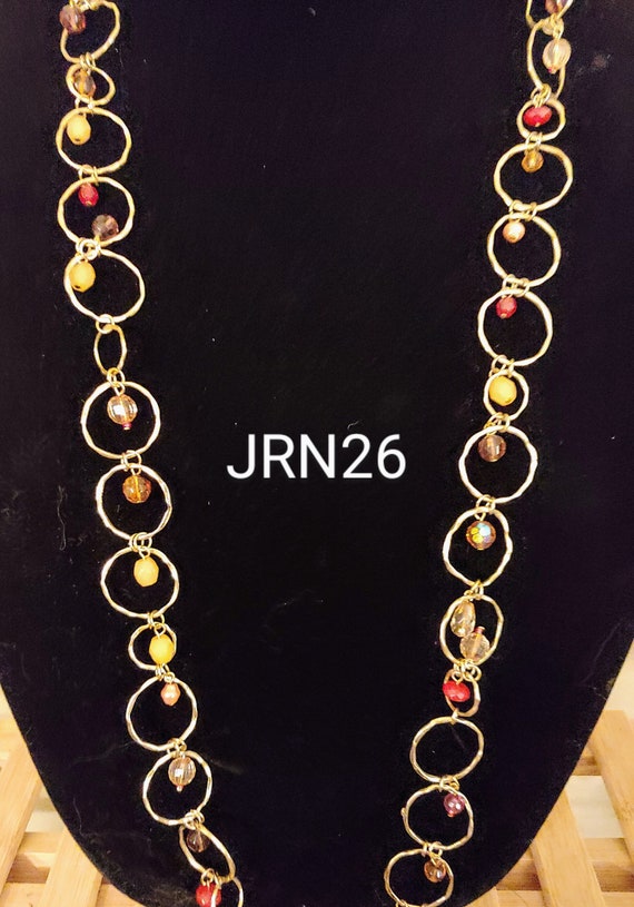 Joan Rivers Long Links And Beads Necklace