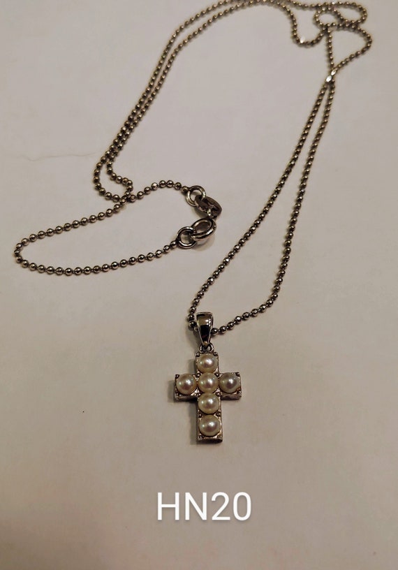 Honora Pearl Cross Necklace