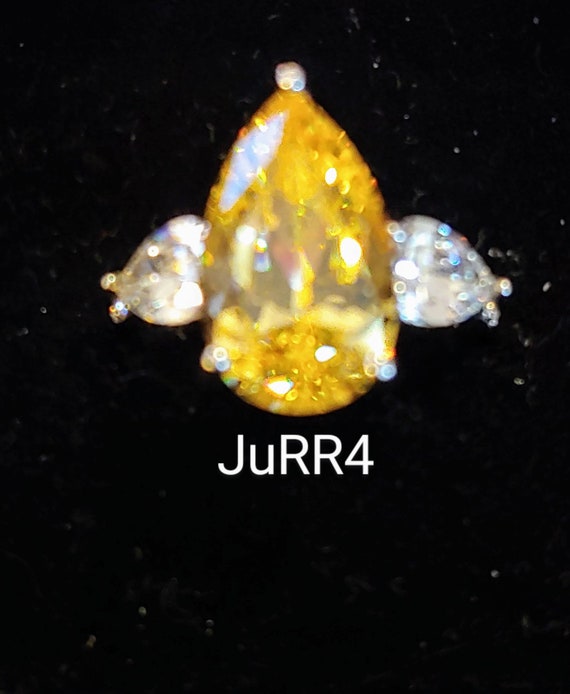 Judith Ripka Canary Citrine And White Sapphire Rin