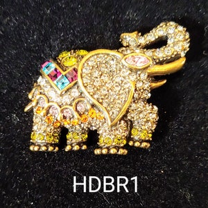 Heidi Daus-bejeweled olifantenbroche