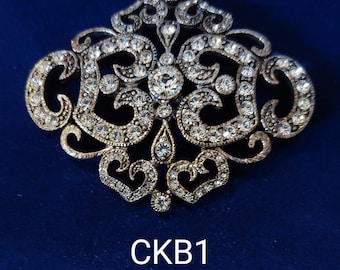 Camrose & Kross JBK Scrollwork Brooch