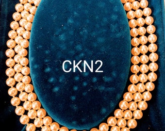 Camrose & Kross JBK Pearl Necklace: 3-row Multi Strand - Etsy