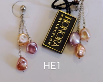 Honora Triple Drop Pearl Earrings