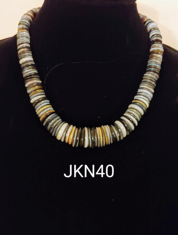 Jay King Mother Of Pearl Shell Disc Necklace