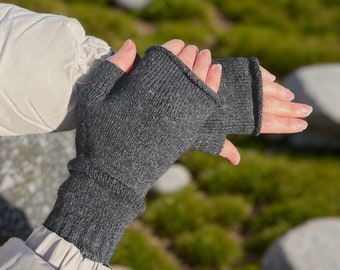 Cashmere Fingerless Gloves for Women