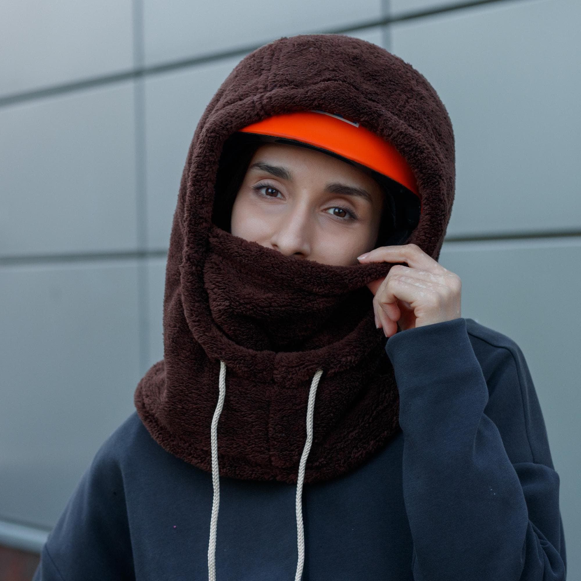 Fleece Lined Knitted Balaclava Hooded Beanie Neck Warmer One Piece Lykan Balaclava | Houdini Sportswear main image 2