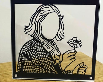 Custom Papercut Portrait | Personalized Paper Anniversary Gift