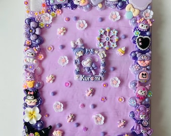 Decoden iPad 10th Gen Case: Kawaii Purple Charms