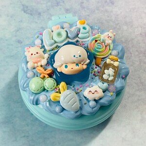 Dimoo Hair Brush and Mini Mirror Compact Decoden , DIY Ready to Ship ...