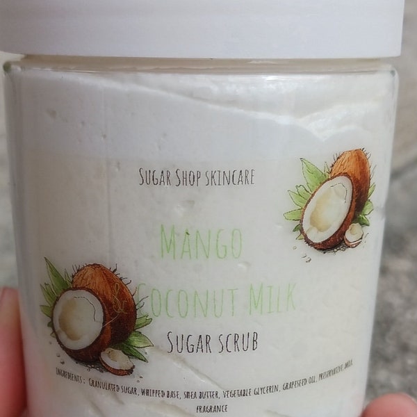 Mango & coconut milk sugar scrub