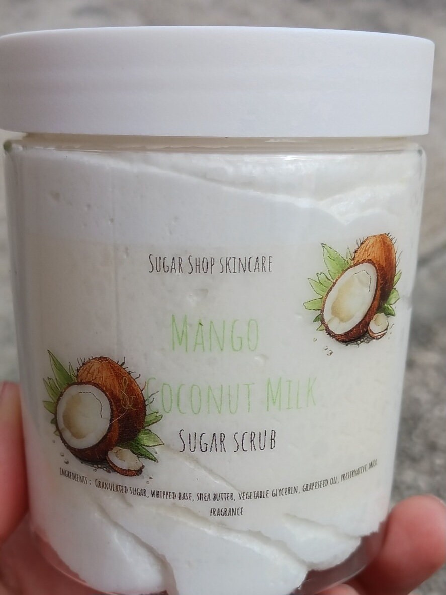 Mango-Kokosmilchzucker-Peeling