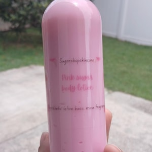 Loção de açúcar rosa