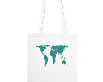 World Map Tote Bag