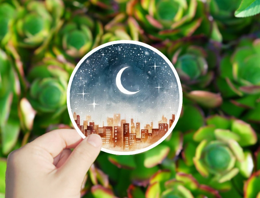 1 Pc Cosmic Cityscape Vinyl Sticker,sticker for Tablets Laptop Windows ...