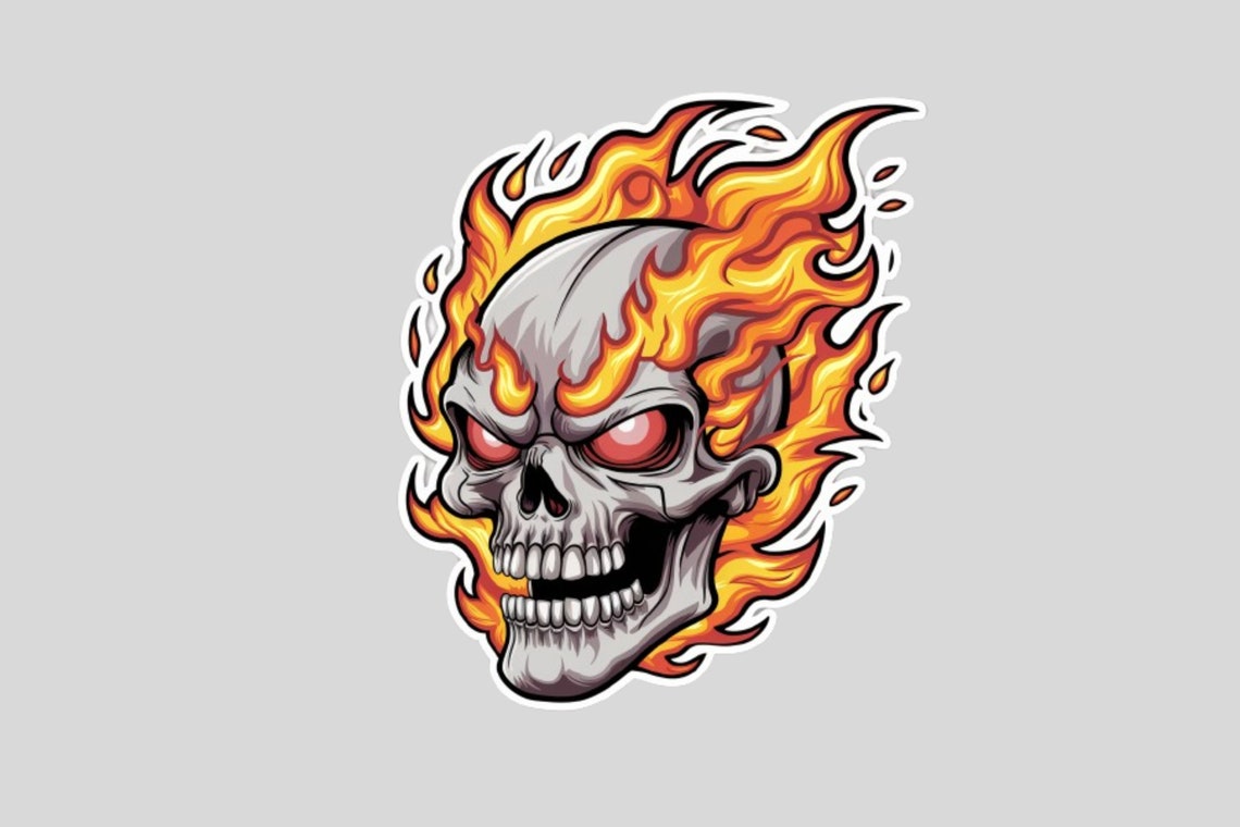 1 Pc GHOST RIDER Vinyl Sticker,sticker for Tablet Laptop Wall Car ...