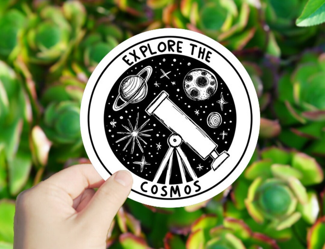 1 Pc Explore the Cosmos Sticker, Vinyl Stickers, Digital Printing ...