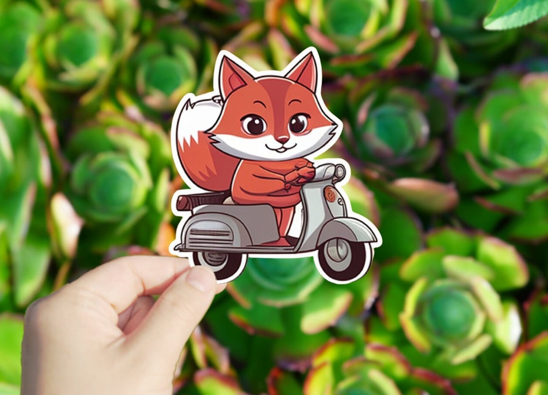 1 Pc Fox on the Move Vinyl Sticker,sticker for Tablets Laptop Windows ...