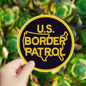 1 Pc U.S. Border Patrol Vinyl sticker,sticker for tablet laptop Wall Car Windows Bumper Water Bottle Tumple Van Decoration