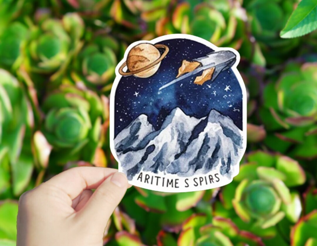 1 Pc Cosmic Mountain Adventure Vinyl Sticker,stickers for Tablet Laptop ...