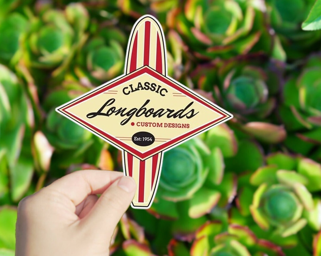 1 Pc Classic Longboard Vinyl Sticker,sticker for Tablet Laptop Wall Car ...
