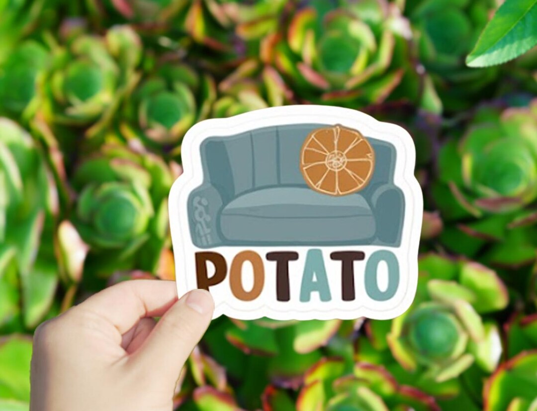 1 Pc Couch Potato Vinyl Sticker,stickers for Tablets Laptop Wall ...