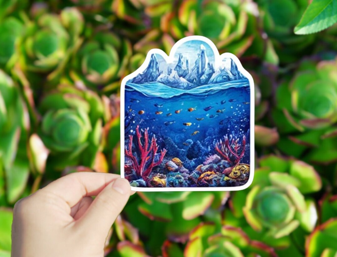 1 Pc Polar and Marine Ecosystems Vinyl Sticker,stickers for Tablets ...