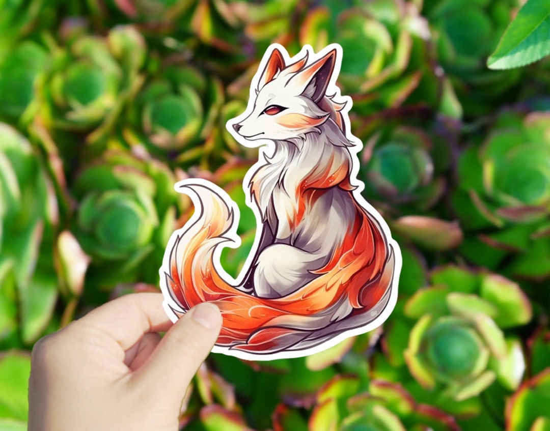 Stupidfox Sticker 1 Pack Mysterious Fox Sticker, Vinyl Stickers, Digital Printing ...