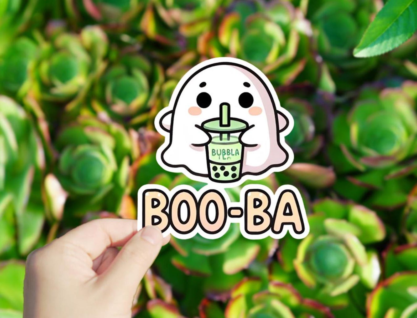 1 Pc Boo-ba Ghost Vinyl Sticker,sticker for Tablets Laptop Wall Car ...