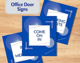 Office Signs for Door, Out of Office, On a Call, Printable, Office Gifts, Cubicle Sign, Desk Sign, Coworker Employee Office Decor