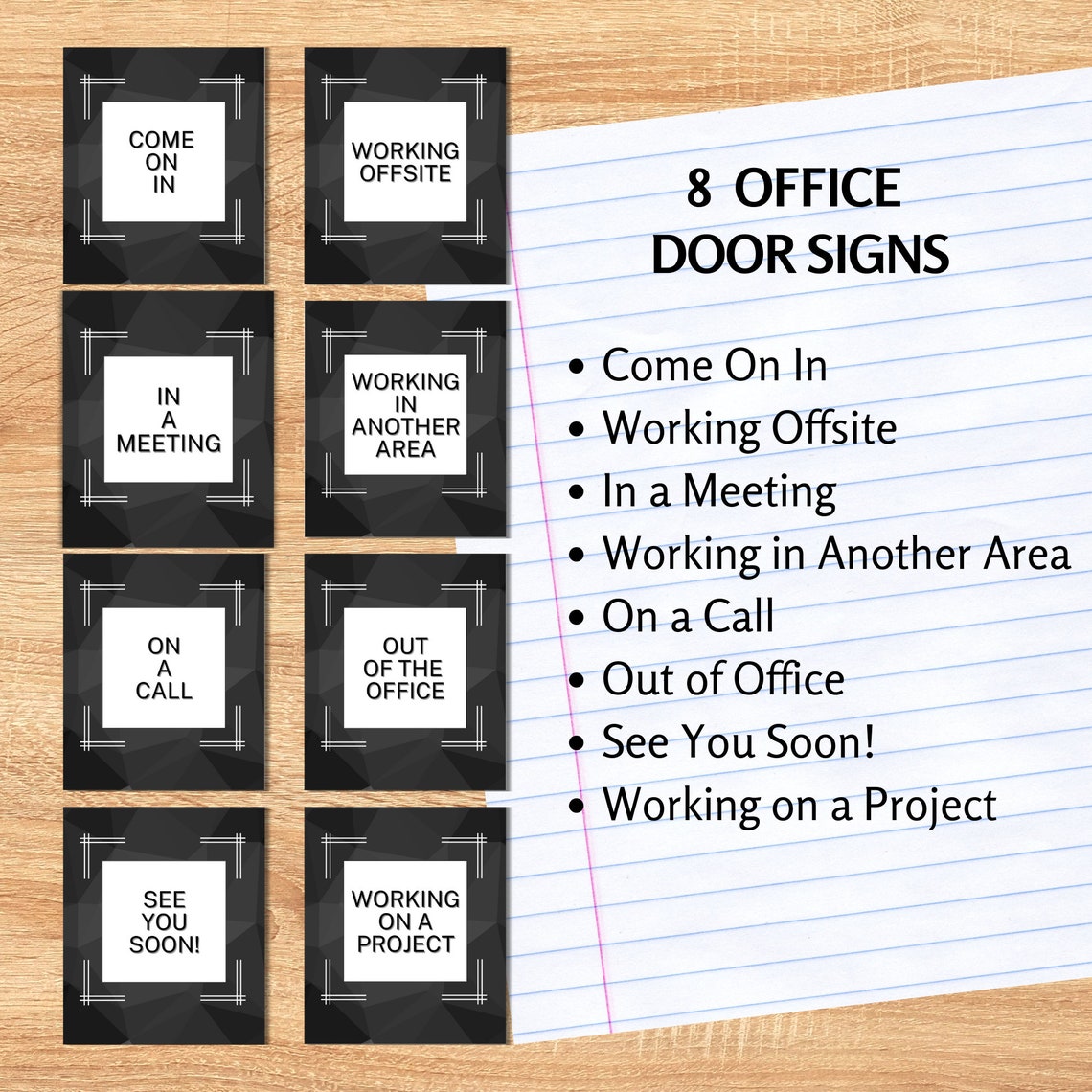 Office Signs for Door, Out of Office, on a Call, Printable, Office ...