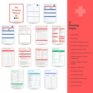 Emergency Planning Binder, Emergency Planner Pages, Home Safety ...