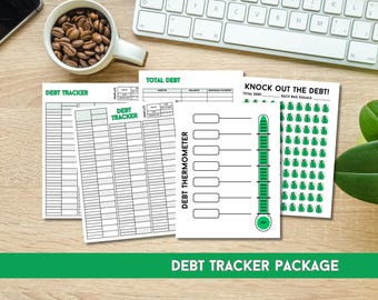 Debt Payment Tracker Package Printable,  Debt Progress, Debt Payoff Tracker. Finance Tracker, Payment Log, Budget Planner, Debt Loan Payoff