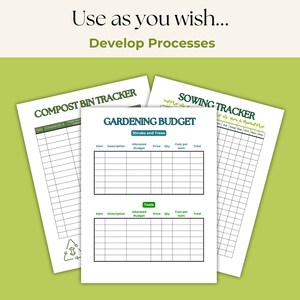 Sowing Tracker Printable Gardening Planner and Journal, Plant Tracker, Plant Care ...