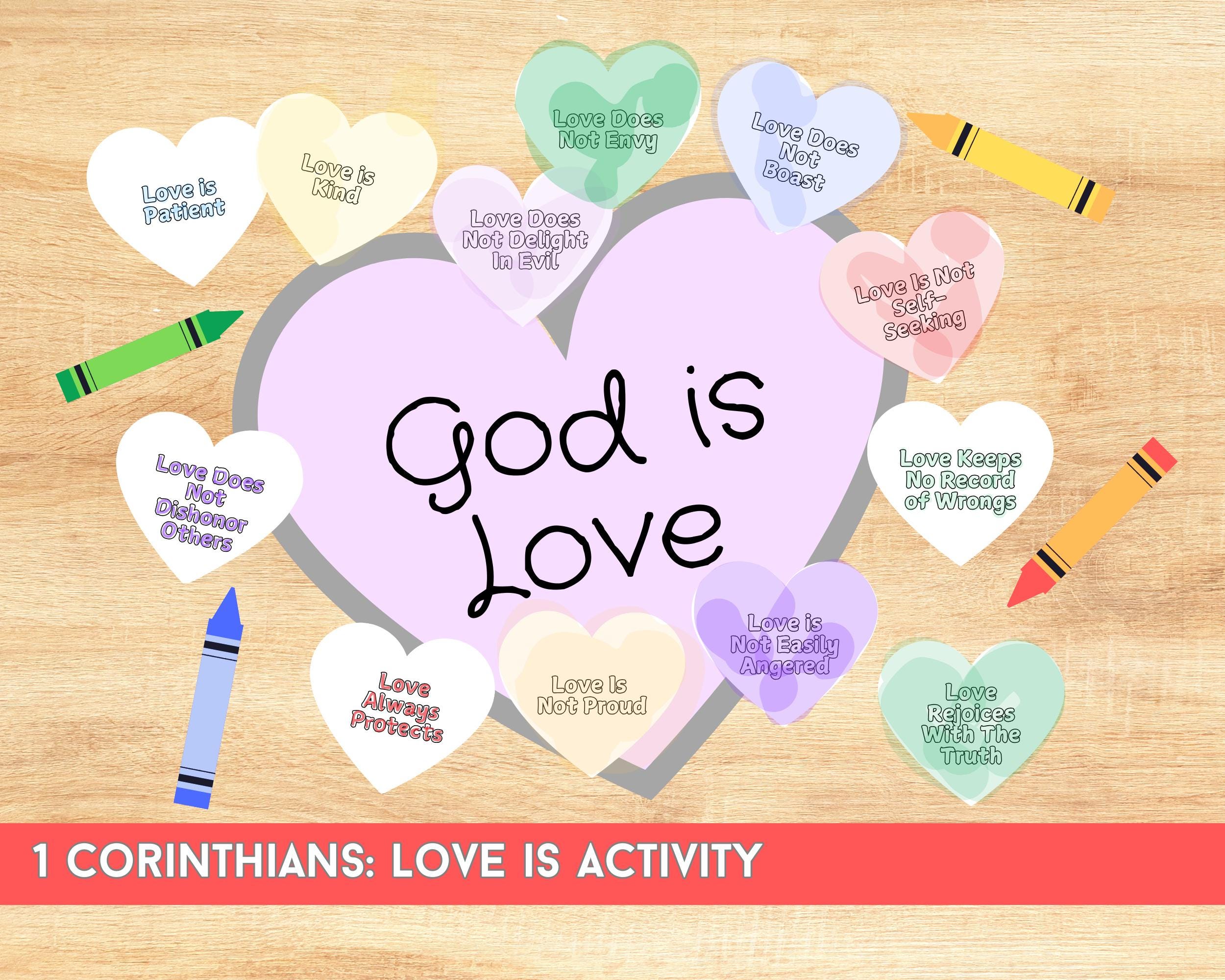 Valentine’s Day Bible Craft Printable, Coloring Pages Kids, Sunday ...