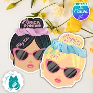 Cartões Scrunchie Modelo Canva editável PDF Download instantâneo