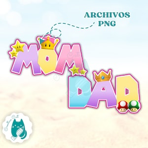 Moeder vader prinses Peach PNG-afbeelding voor T-shirts