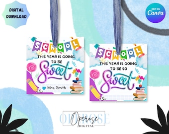Back to School Gift Tags/This Year is Going to Be Sweet/Teacher Gifts/Gift Tags/ School