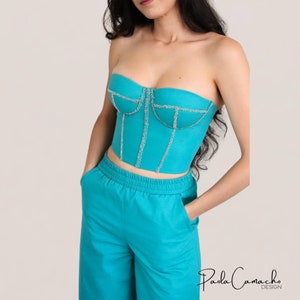 Corset de Copas- Patrones de costura en PDF, Tallas S,M,L
