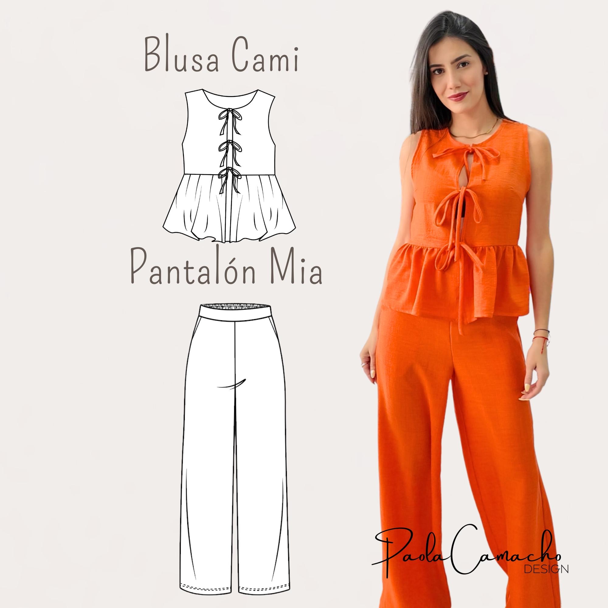 Mia Palazzo Pants - PDF Pattern Printable on Letter Size Paper + Sewing ...