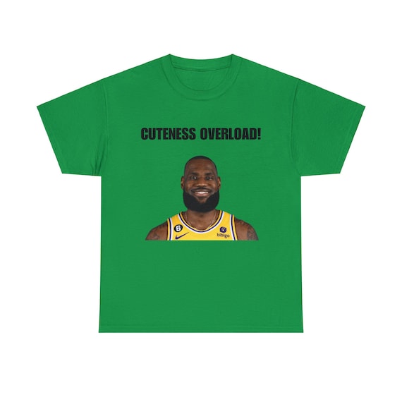 My Glorious King LeBron James Cuteness Overload TikTok Unisex Heavy Cotton T Shirt Perfect for Basketball Fans and Comedy Enthusiasts Meme