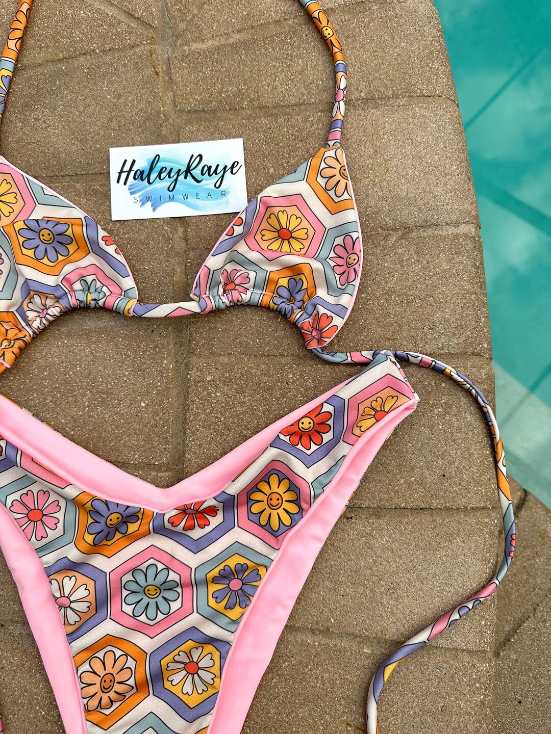 Ellie Print the Triangle Top Etsy