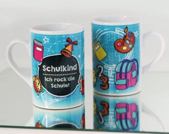 Einschulung Geschenk Junge Schulkind Tasse mit Namen Geschenkideen Schulanfang personalisierte Tasse EinschulungsgeschenkTasse individuell