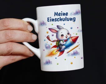 Einschulung Geschenk Junge Schulkind Tasse mit Namen Geschenkideen Schulanfang personalisierte Tasse EinschulungsgeschenkTasse individuell