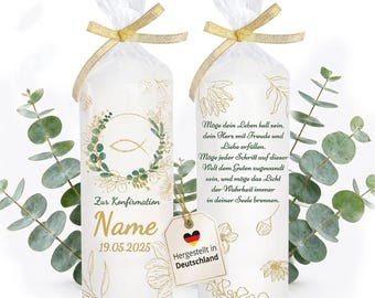 Personalized Confirmation Candle, Custom Table Decoration