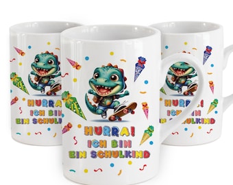 Einschulung Geschenk Junge Schulkind Tasse mit Namen Geschenkideen Schulanfang personalisierte Tasse EinschulungsgeschenkTasse individuell
