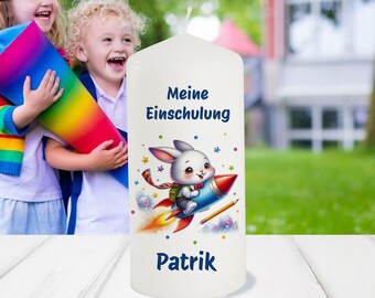 Kerze Schulanfang, Kerze Einschulung