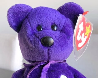 purple rose beanie baby