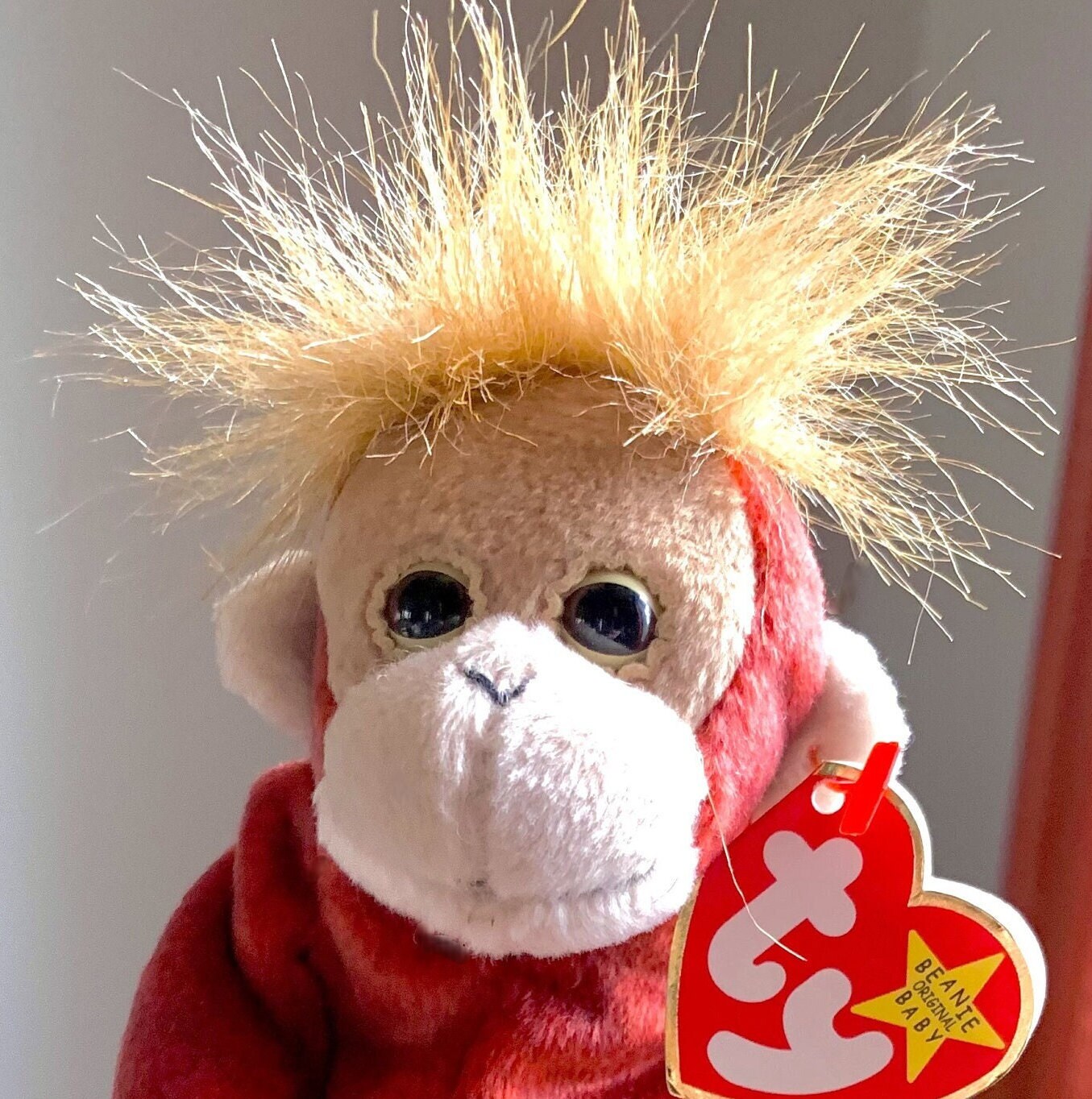 1999 4252 Vintage Schweetheart Orangutan Plush Beanie Baby Stuffed