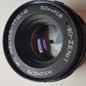Helios 77M-4 50mm f1.8 Lens | Vintage USSR M42 Manual Portrait Lens | Swirly Bokeh | Zenit Camera Lens | Clean Optics