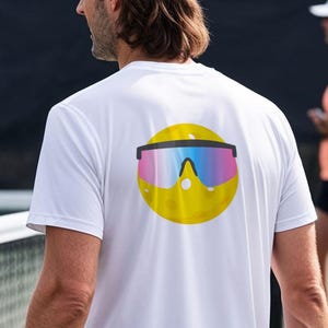 Pickleball Wearing Sunglasses T-Shirt.  mens pickleball, pickleball gift, pickleball, pickleball tshirt, funny pickleball, pickle ball